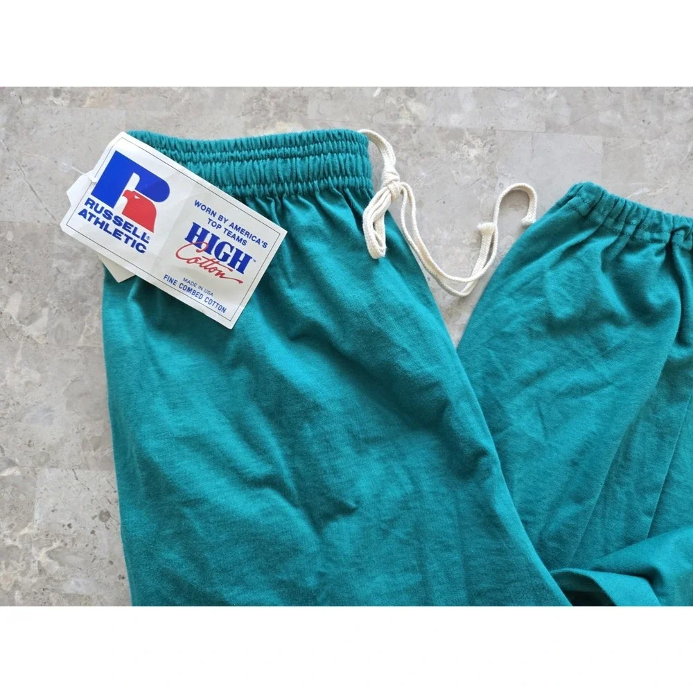 Deadstock NWT Vintage Russell Athletic High Cotton Men's M Joggers/Pants USA